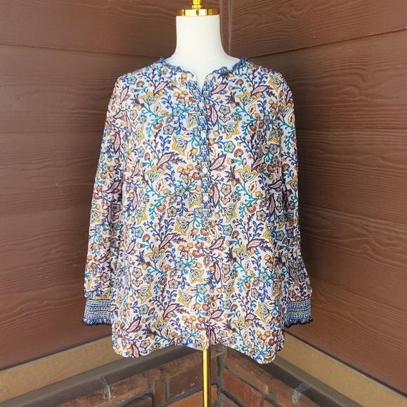 Talbots Tops - Talbots Plus Women's Size 1X Ruffle Floral Blouse NWOT